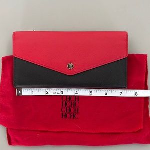 Never used Caroline Herrera wallet with removable zip pouch